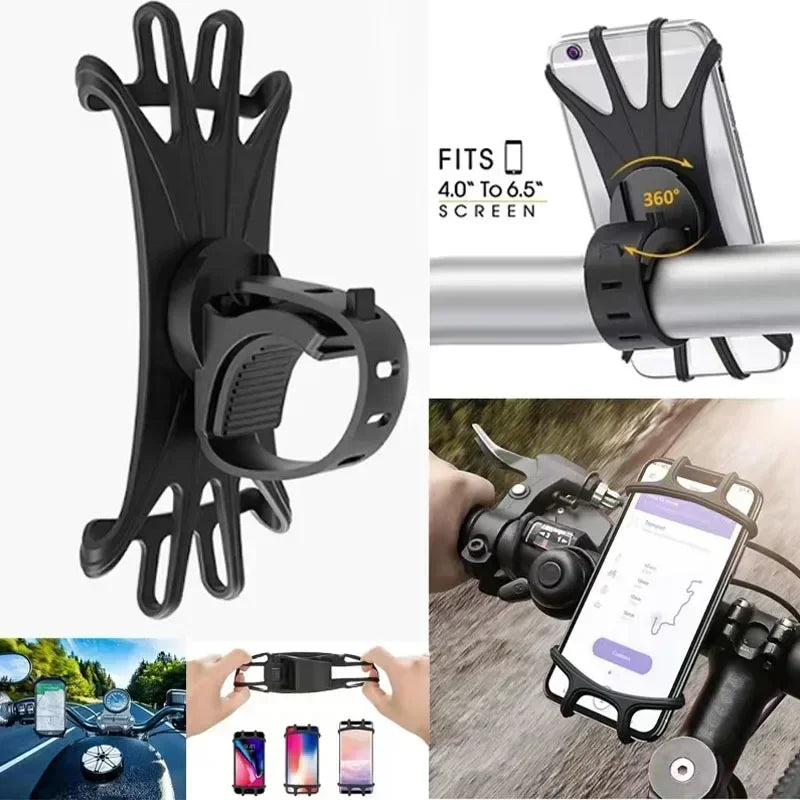 Bike Phone Holder Bicycle Mobile Cellphone Holder Motorcycle Suitable for Various Phone Models