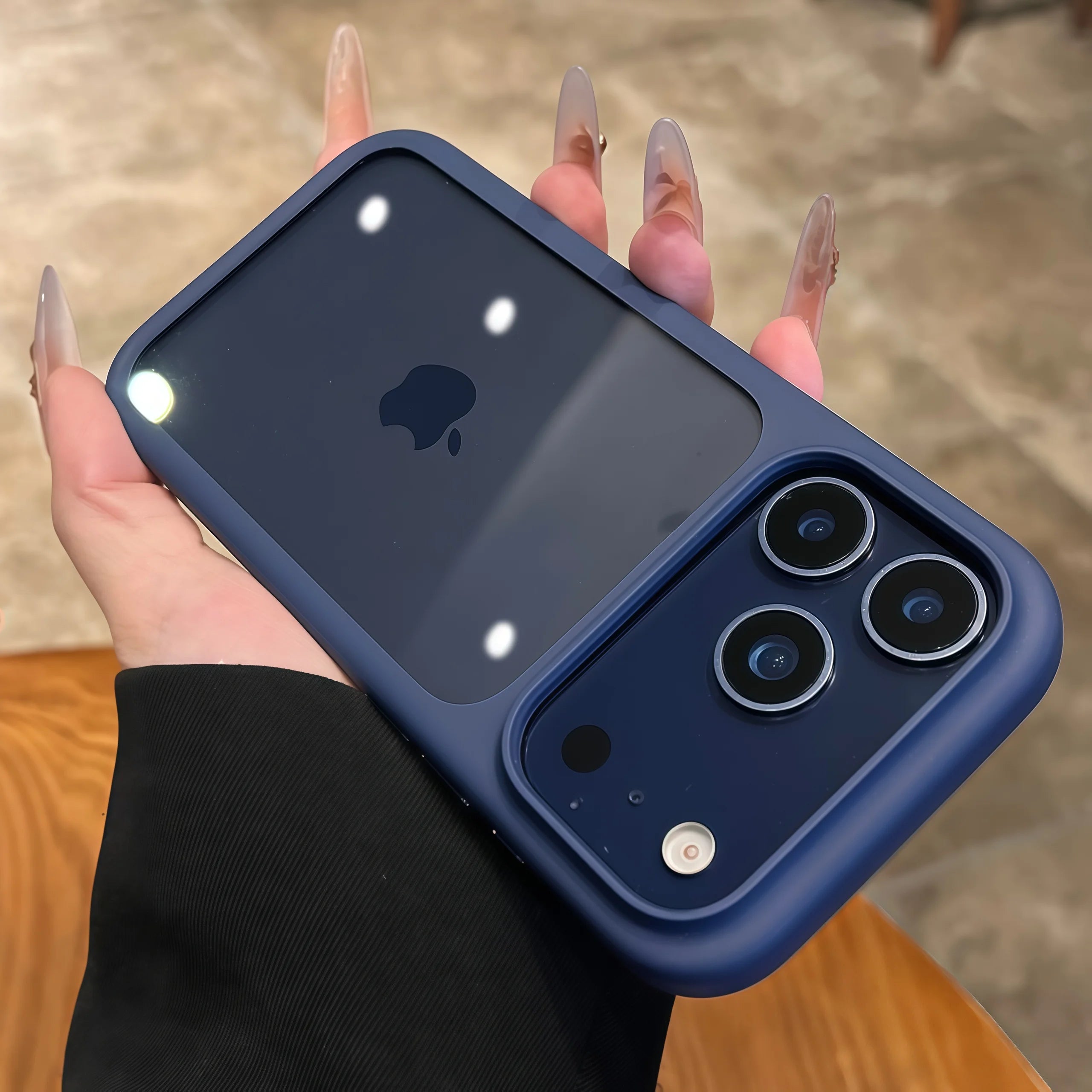 Luxury Advanced Silicone Soft Edge Transparent Case For iPhone 18 17 Pro 17 Pro Max Shockproof Phone Case Hard Back Panel Cover