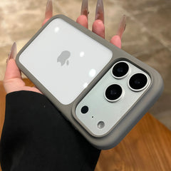 Luxury Advanced Silicone Soft Edge Transparent Case For iPhone 18 17 Pro 17 Pro Max Shockproof Phone Case Hard Back Panel Cover