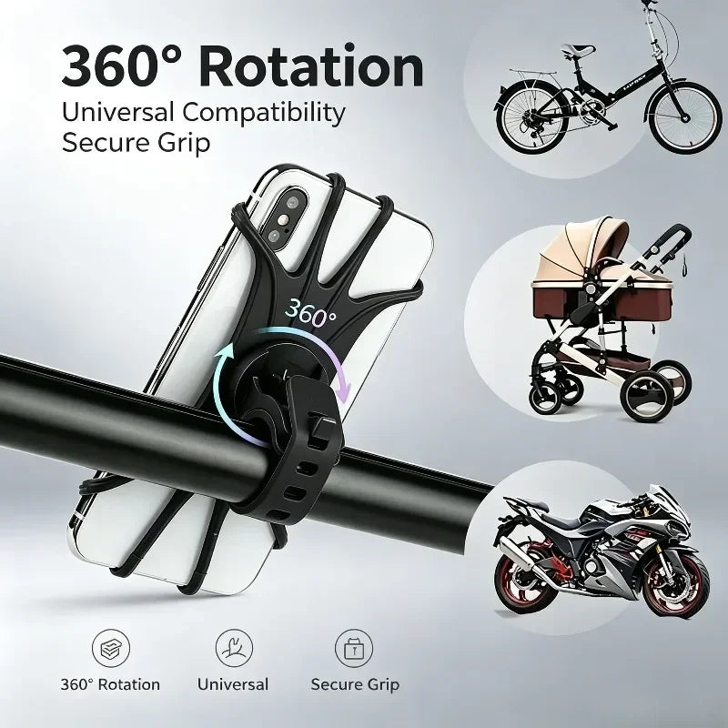 Bike Phone Holder Bicycle Mobile Cellphone Holder Motorcycle Suitable for Various Phone Models