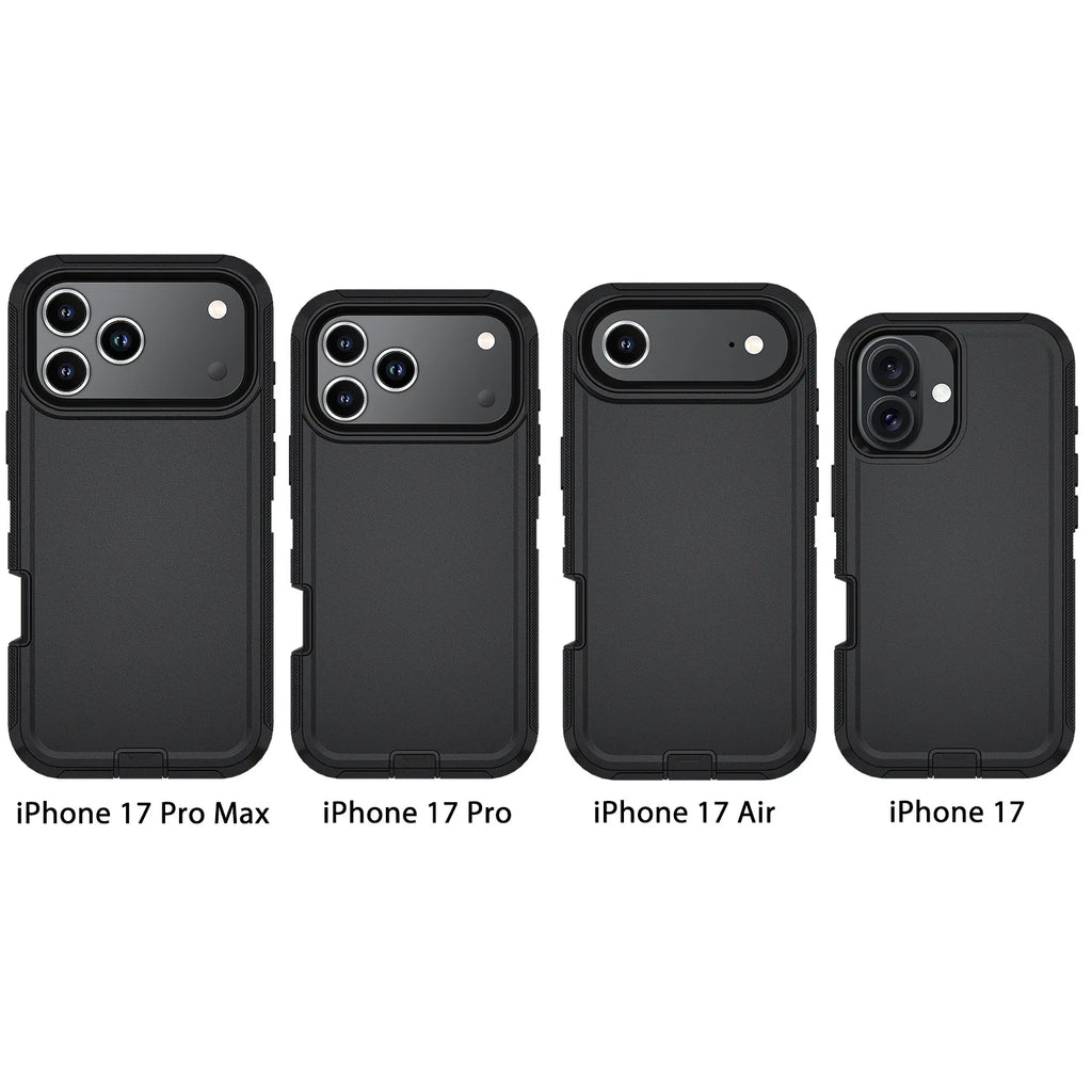 Ott Armor Box Shockproof Defender Phone Cases For iPhone 18 17 Pro Max 17Air Dustproof Drop Proof Hard Back Cover with Belt Clip