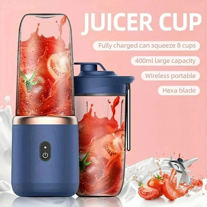 Electric Portable Blender Bottle with 2 Travel Cups